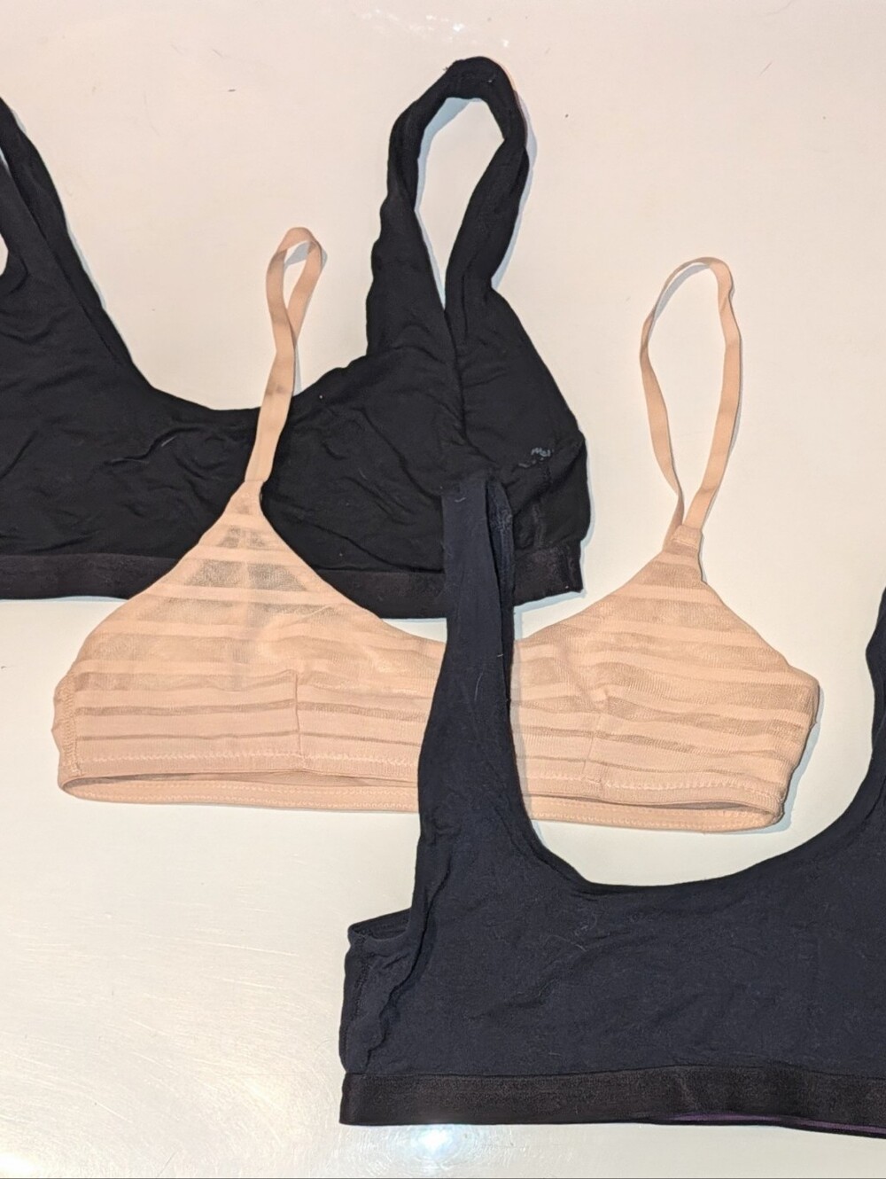 MeUndies Lot of 3 Solid Colored Bra Size Small